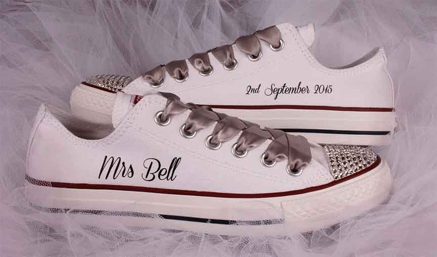 customised wedding converse uk